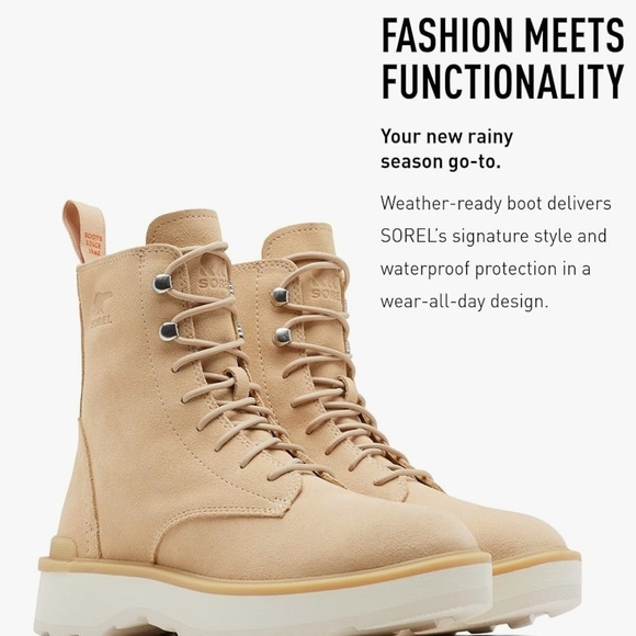 Sorel Tan Lace-Up Boots - Picture 4 of 13